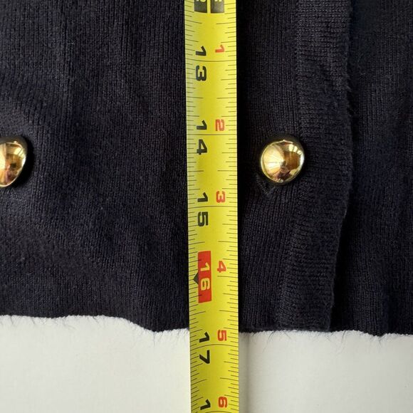 Pappagallo Navy Blue Cardigan Embroidered Chest Pocket Size XL - Picture 11 of 11